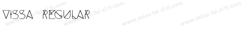 Vissa Regular字体转换